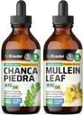BIO KRAUTER Chanca Piedra Tincture 4 Fl. Oz. & Mullein Tincture 4 Fl. Oz.