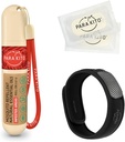 PARA'KITO Mosquito Repellent Bundle, 1 Mosquito Repellent Bracelet, 1 Roll-on Gel, Bug Repellent Bracelets, Wearable Mosquito Repellent Devices, Black