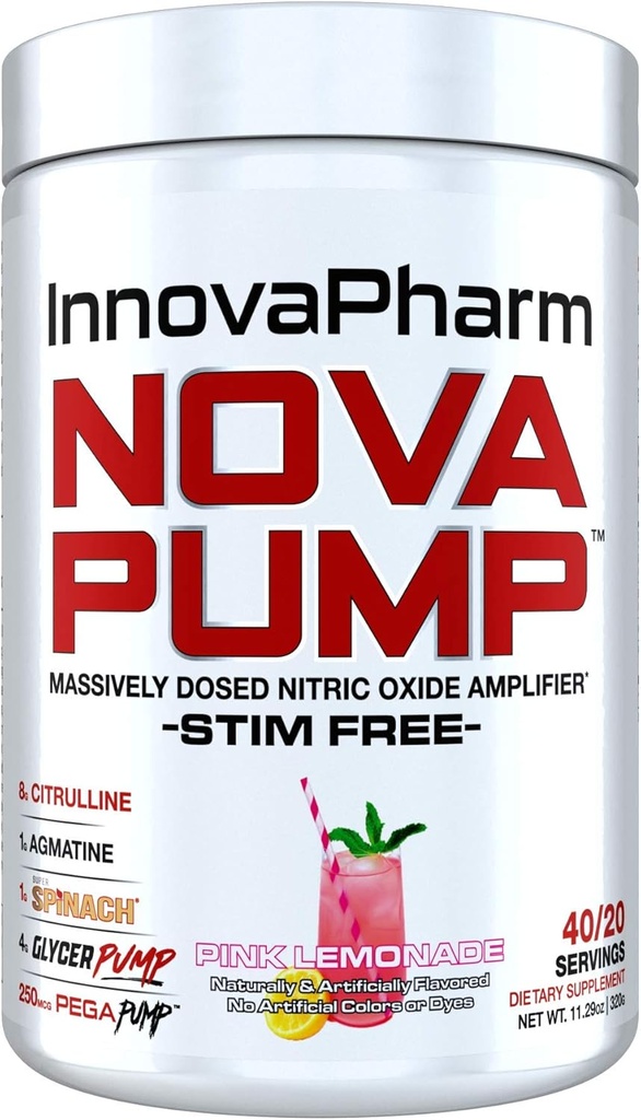 InnovaPharm NOVAPUMP (Λεμονάδα ροζ) - 11.2 Ουγγιά