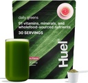 Huel Daily Greens Watermelon | Superfood Greens Toz | 91 Vitamin, Mineraller ve Tüm gıda kaynaklı Malzemeler | Adaptogens, Antioksis, Gut-Friendly Probiyotiks | 30 Hizmet