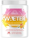 WAETER | Collagen & Electrolyte Hydration Toz | Sugar Free | Non-GMO | Gluten Free | Paleo | Soy Free | Dairy Free | Grass-Fed & Pasture Upd | 30 Hizmet - Citrus Outlet