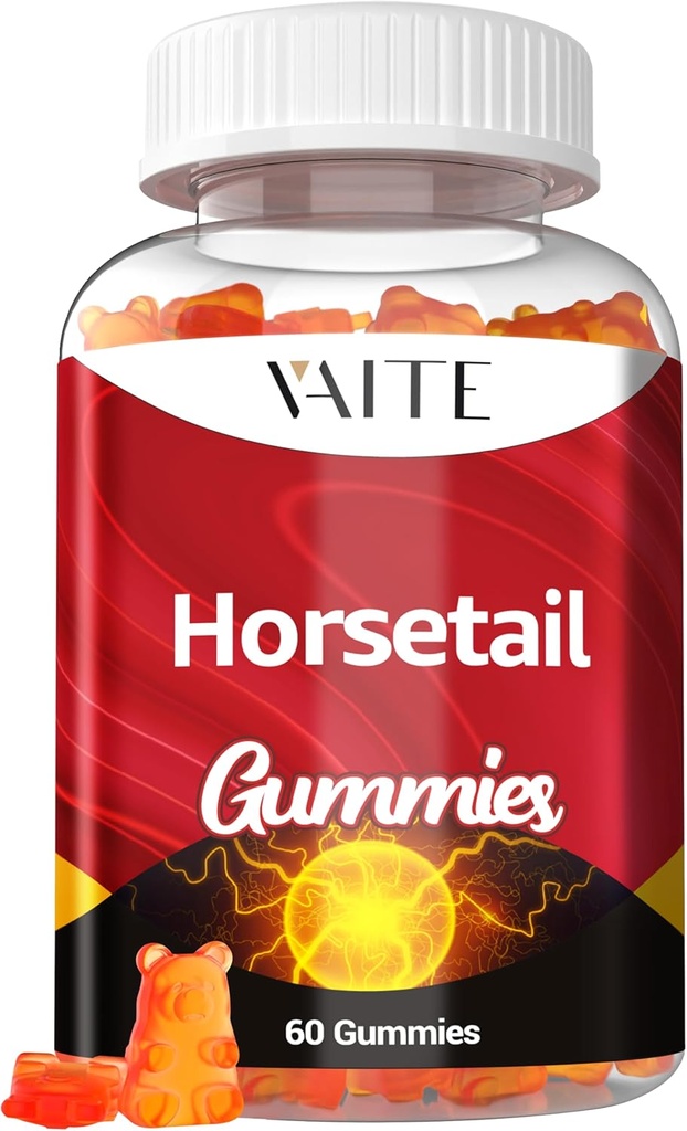 Attail Herb Saç Büyüme Gummies – Silica & Antioksi Supplement with Horsetail Extract for Stronger Saç, Skin & Nails, Non-GMO, Gluten-Free – Cola de Caballo Hierba – 60 Vegan Chewables