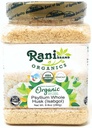 Rani Organics Psyllium Whole Husk Powder (Isabgol), συμπλήρωμα ινών διατροφής, USDA Organic 9.8oz (280g) PET Jar ~ Όλα τα φυσικά 
