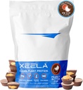 XEELA φυτικής πρωτεΐνης Vegan σε σκόνη - Ανεξάρτητα ελεγχόμενη - 25g υψηλής πρωτεΐνης, πρωτεΐνης μπιζελιού για άνδρες & γυναίκες - Βιταμίνες & Ορυκτά, μη ΓΤΟ, χωρίς γαλακτοκομικά & γλουτένη, χαμηλής περιεκτικότητας σε άνθρακα και χαμηλής περιεκτικότητας (Peanut Butter Cup)