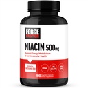 FORCE FACTOR Niacin Vitamin B3 Hücreleri Enerji ve Cardiovasüler Sağlık, Niacin 500 mg Heart-Health Supplement, Vegan, No Gelatin, Non-GMO, 100 Sebze Capsules