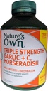 Nature's Own Triple Strength Garlic + C, Horseradish 200 Tablet Özel Boyut