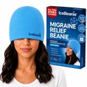 IceBeanie Καπάκι ανακούφισης ημικρανίας, όπως φαίνεται σε δεξαμενή καρχαρία, μαλακό & Stretchy Gel καπάκι ανακούφισης έντασης κεφαλαλγία, εκτεταμένη ψύξη Hangover καπέλο πάγου, Odorless Head Wrap συσκευασία πάγου, πονοκέφαλος μάσκα ημικρανίας