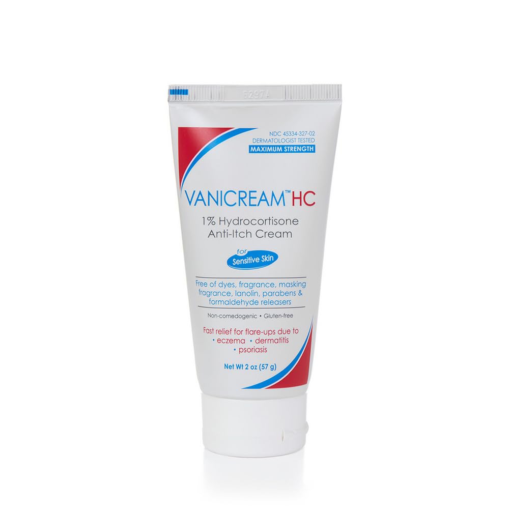 Vanicream% 1 Hidrokortisone Anti-Itch Cream - 2 oz - Hassas Skin için En Az OTC-Strength Formula
