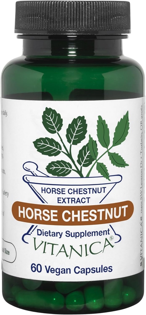 Vitanica Horse Chestnut, προάγει την Vein και την τριχοειδή δύναμη & κυκλοφορία, Vegan/Vegetarian, 60 κάψουλες