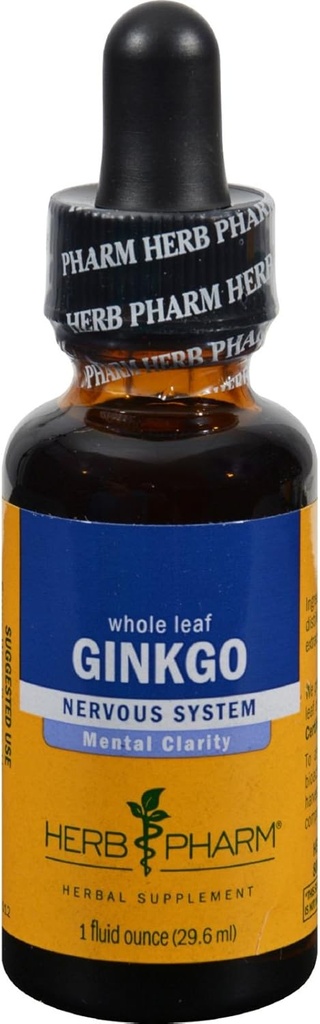 Herb Pharm Ginkgo Νευρικό Σύστημα - 1 fl oz