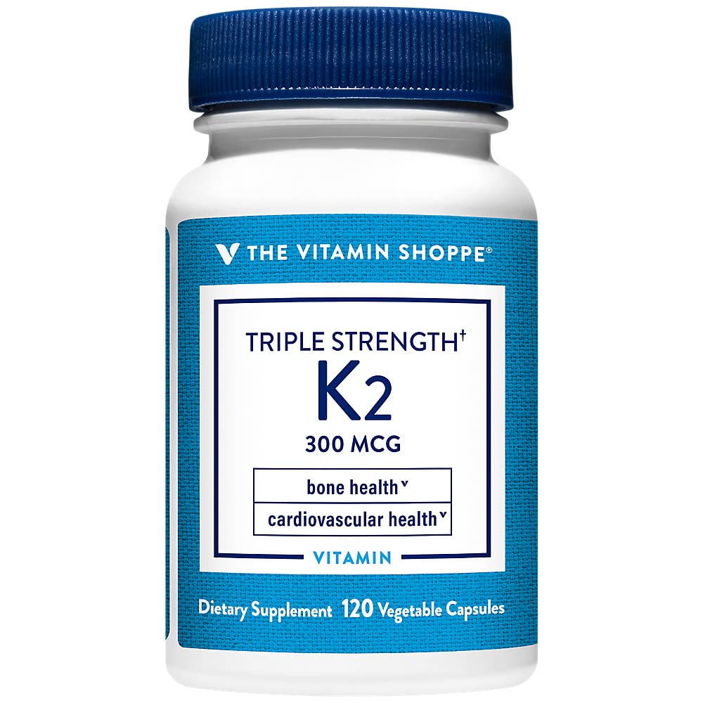 Triple Strength Vitamin K2 bir " Bone Health a" 300 MCG (120 Sebze Kapsülleri)