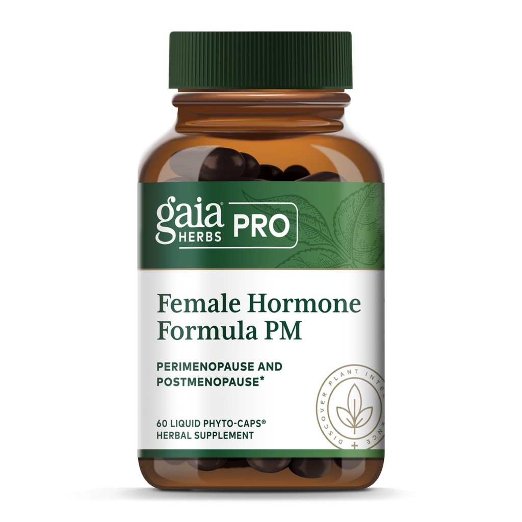 Gaia Herbs Pro Kadın Hormonu Formula PM - Women's Health Supplement for Menopause & Sleep Support - Black Cohosh & St. John's Wort - Vegan, Soy-Free & Gluten-Free - 60 Liquid Phyto-Caps (30 hizmet)