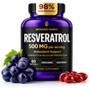 Resveratrol Tamam 500 mg – 98 Trans Resveratrol 1000 mg Organik Kompleksi – NAD Resveratrol Antioksis & Anti Aging Supplement for Heart Health, Memory Lift, Wellness Formula, Sağlıklı Hücre Desteği