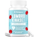 Lumbrokinase Supplement, 1.2 Million LKU - 120mg Capsules, Potent Nattokinase Alternative with Proteolytic Enzymes and Herbal Blend