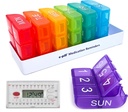 e-Pill 6 Times bir gün x 7 Günlük Pill Organizer, Vitamin ve Tıp Pill Box Hatırlatıcı - 6 Alarm Zamanlayıcı (Beyaz) ile