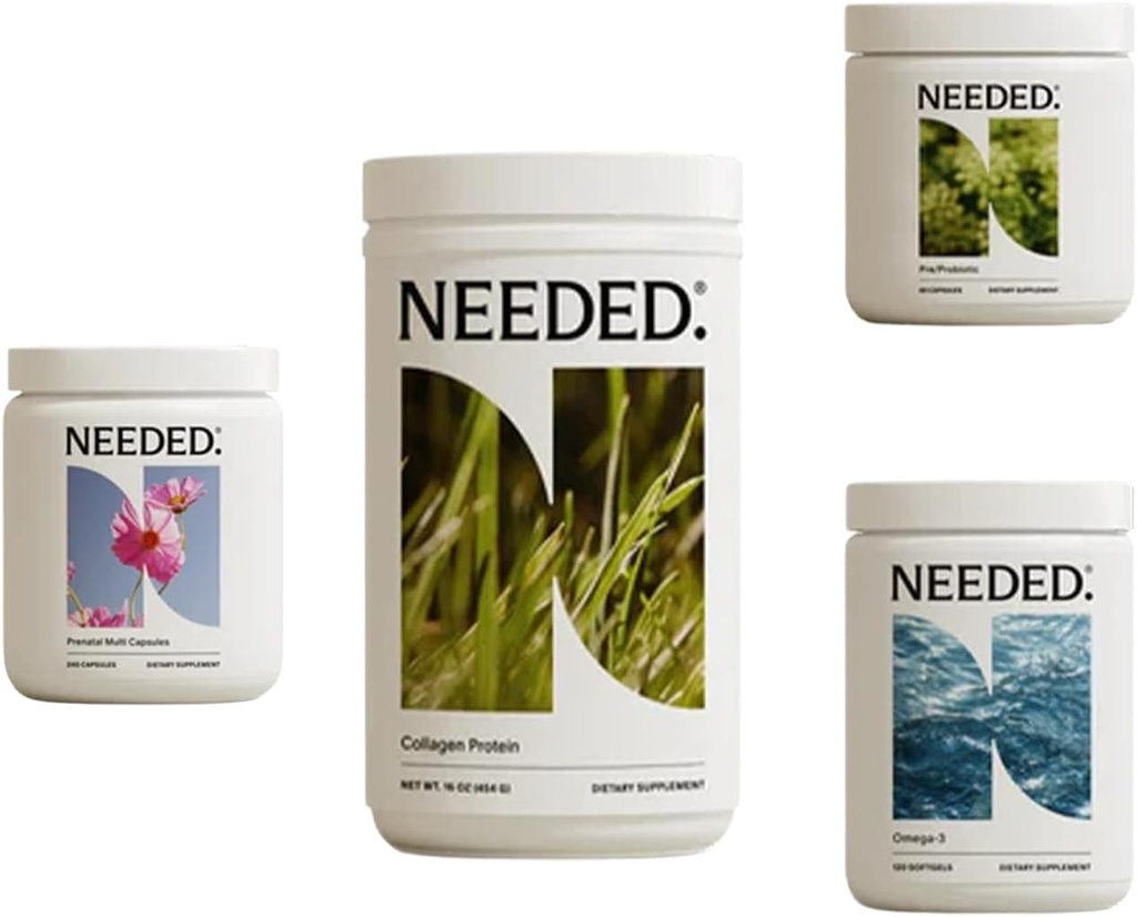 Χρειάζεται. Προγεννητική Πλήρης Wellness Bundle – Πολυβιταμίνη, Ωμέγα-3, Κολλαγόνο & Προβιοτικό-Προβιοτικό για εγκυμοσύνη, Θηλασμός, Επιλόχειο – 30-Ημέρα προσφοράς