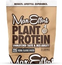 EFFORT Plant Protein Toz, 19 G Pea Protein, Bitki bazlı, Gluten Free, Low Carb, Protein Shake veya Smoothie Mix, Mealchange, No Whey, No Sugar Substitutes, Chocolate Peanut Butter, 20 Srvgg