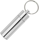 Φορητό Pill Organizer Μικρό κουτί ταξιδιών Keychain Mini Daily Pill θήκη δοχείου, Αδιάβροχη Μεταλλικά Χάπια κάτοχος ιατρικής Μπουκάλι για συμπληρώματα, χάπια, βιταμίνες και φαρμακευτική αγωγή (Medium)
