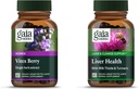 Gaia Herbs Vitex Berry (Chatse Tree) - Υποστηρίζει την ισορροπία ορμονών και γονιμότητας για τις γυναίκες - 60 Vegan Caps & Liver Health - Συμπλήρωμα ήπατος με Thistle γάλακτος, Ρίζα γλυκόριζας για το συκώτι και την υποστήριξη καθαρισμού -