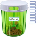 Organ Vitamini Büyük Pill 4 Karşılaştırmalı Büyülü Pill Fish Oils, Vitamin, Supplements, İlaçlar (Pill Container + Self yapıştırıcısı)