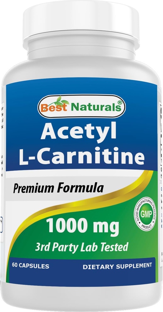 En İyi Doğallar Acetyl L-Carnitine 1000 mg Capsule, 60 Kont