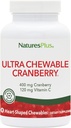 NaturesPlus Ultra Chewable Cranberry - 90 Loveges Tabletleri, 2 Paket - Urinary Tract Health - Non-GMO, Gluten Free - 90 Toplam Hizmetler