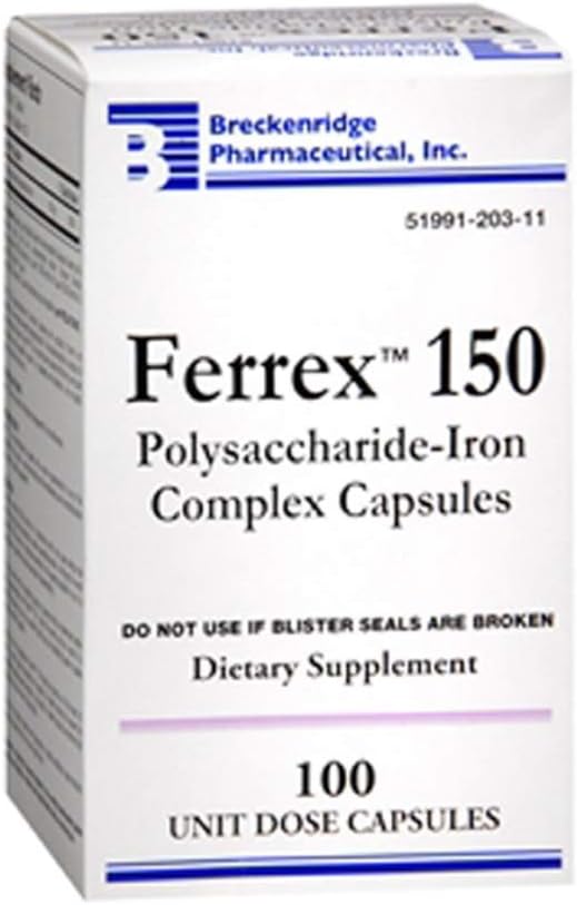 FERREX 150 Polusaccharide-Iron Kompleksi 100 Sayı