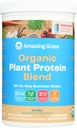 Amazing Grass Organic Plant proteini: Vegan Protein Toz, Yeni Protein Superfood Formula, Beet Root, Pure Vanilla, 11 Servisler