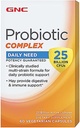 GNC Probiyotik Kompleksi 25 Milyar CFUs, 60 Capsules, Daily Probiyotik Destek