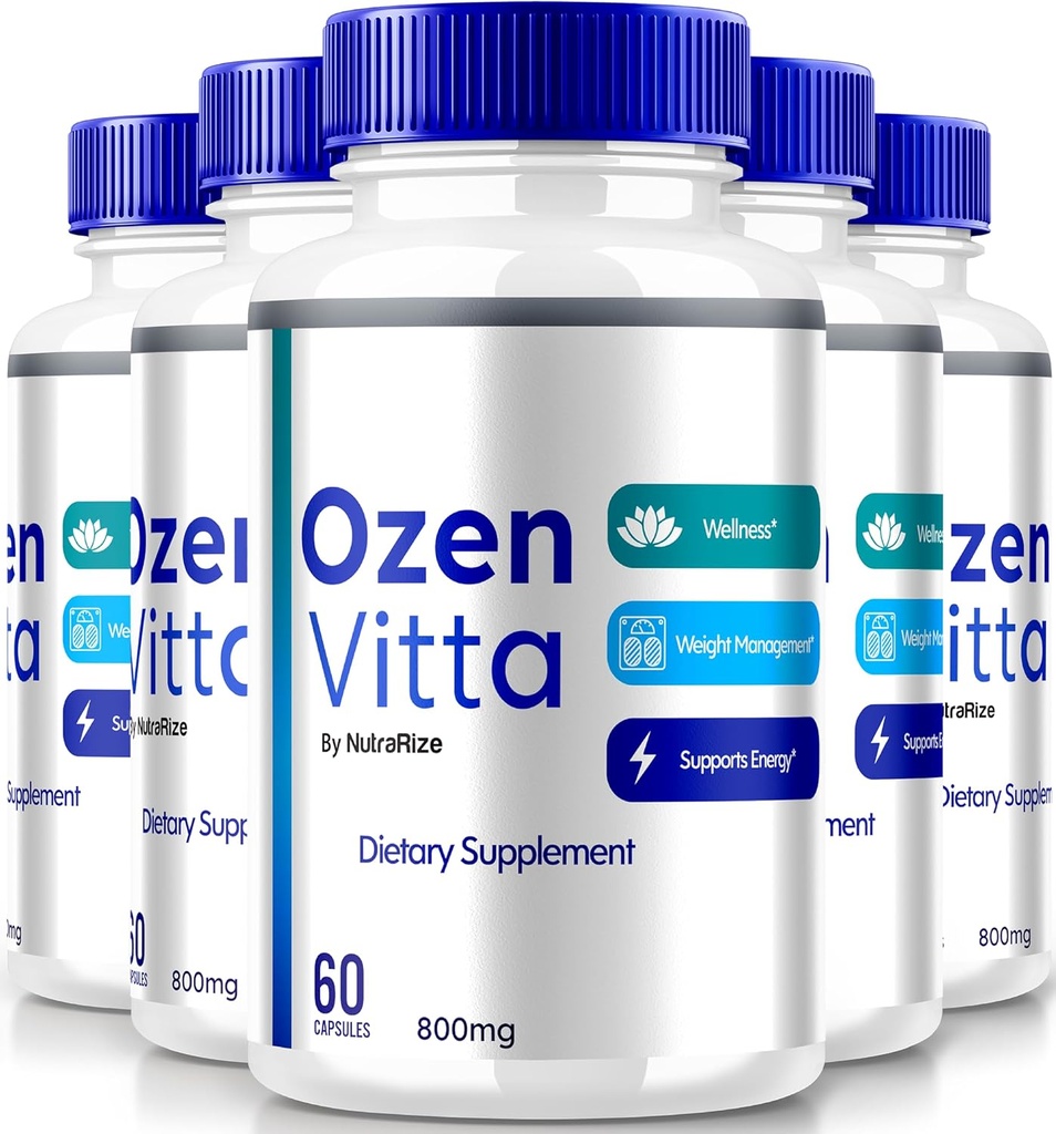 (5 Pack) Ozen Vitta, Ozen Vitta Capsules, Resmi OzenVitta Etkili Kilo kaybı için Formula, Fit And Active Lifestyle, Health Supplement Capsula Yorumlar (300 Capsules)