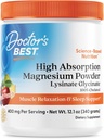 Doktorlar En İyi Yüksek Abhidrasyon Magnezyum Toz Gsinate Glycinate 100% Chelated, Kas Relaxation & Sleep Support, Gluten Free, Vegan, 100% Chelated Net Wt. 12.1 oz (340 Grams)