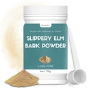 6 oz Organik Terpery Elm Toz, Organik Terpery Elm Bark Toz, 100% Pure & Natural, Food-Grade, Yardımlar Soothe The Throat and Coughing, Vegan, Pet Friendly