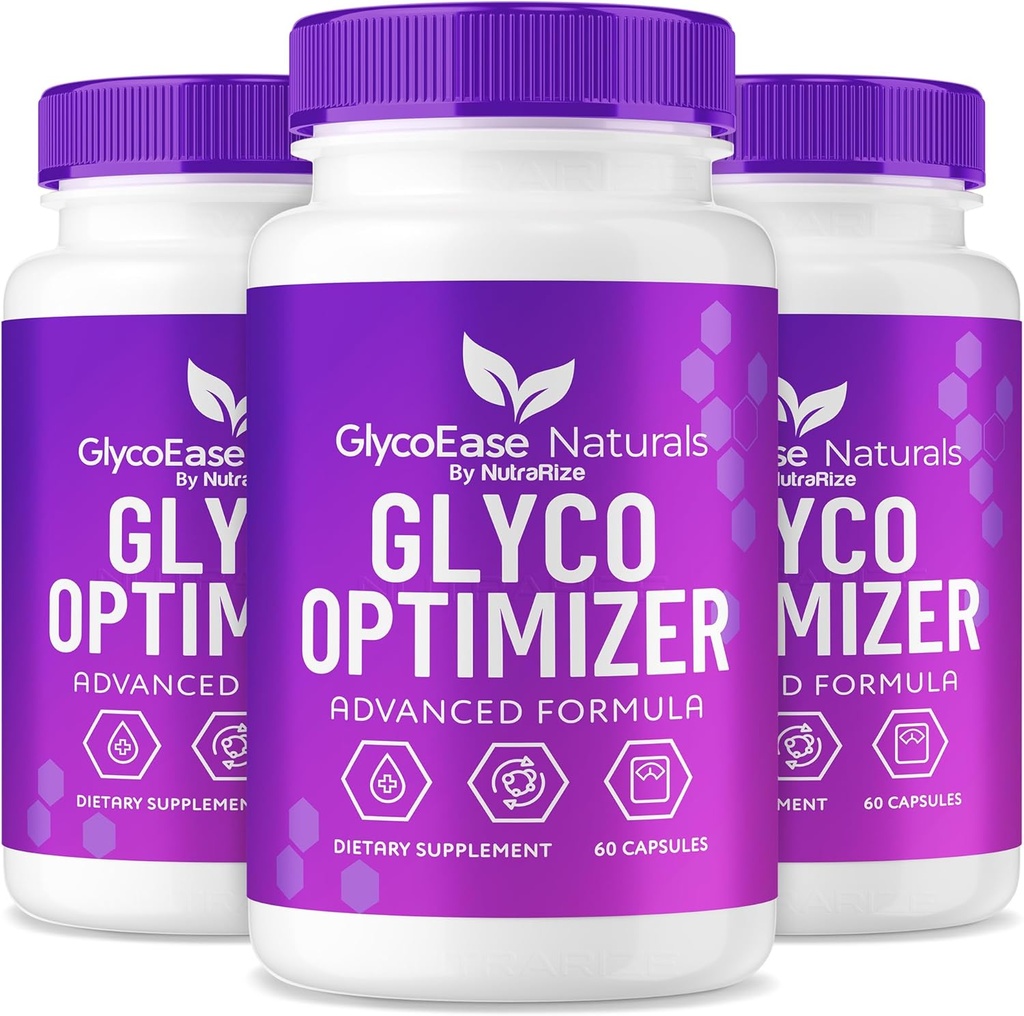 (3 Pack) GlycoEase Glyco Optimizer - GlycoEase Pills, All- Natural Diyetary Supplement, Advanced Formula Glycogen Support, Glycoeas Naturals, Glyco Ease Yorumları (180 Capsules)