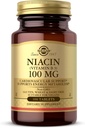 Solgar Niacin (Vitamin B3) 100 mg - 100 Tablet - Enerji Metabolism - Non-GMO, Vegan, Gluten Free, Süt Free, Kosher - 100 Hizmet
