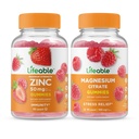 Lifeable Zinc 50mg + Magnesium, Gummies Bundle - Great Tasting, Vitamin Supplement, Gluten Free, GMO Free, Chewable Gummy