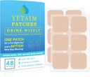 Kadınlar için YETAIM Patches: 48-Pack Energy Boost Hızlı Kurtarma - Gün Gece Partisi Desteği - Parti Fun Morning Revival için Arm Boyunca Uygula - Clear Blue Blue
