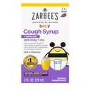 Zarbee's Baby Honey Cough Syrup + Immune for Bebekler 12-24 Ay, Güvenli ve Etkili Cough Syrup with Soothing Dark Honey & çinko for Immune Support*, Drug & Alkol-Free, Grape, 2 fl. Oz