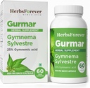 Herbsforever Gurmar Capsules | Gymnema Sylvestre Herbal Supplement | 7:1 Yoğun Türleme | Sağlıklı Yaşam Tarzı | 60 Veg Capsules | Non-GMO & Vegan