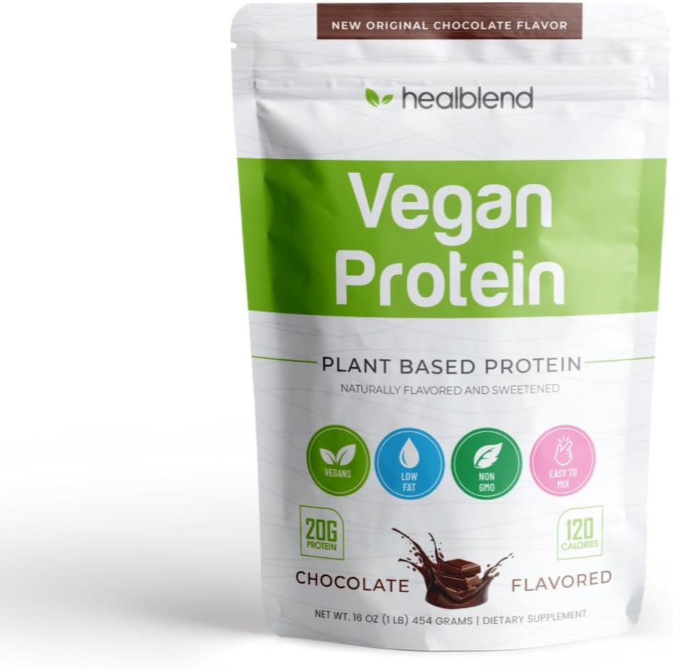 Plant-Based Protein Toz Vegan Diyeter Supplement - Gluten-Free, Non-GMO, Erythritol-Free, Soy-Free, Dairy-Free Pea Protein for Women and Men