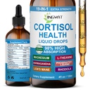 Cortisol Συμπληρώματα για τις γυναίκες - Cortisol Υποστήριξη Υγρές σταγόνες για την ισορροπία ορμονών, Mood, Focus - Υγρή Cortisol Υγεία w/Magnesium, L-Θεανίνη, Ashwagandha, Omega-3 - Μη-GMO, 2 Μήνες Προμήθεια