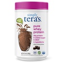 Sadece tera'nın Pure Whey Protein Tozu - Dark Chocolate Clean protein Toz, Grass Fed Whey Protein Tozu Yapay Tatlıcılar olmadan Temiz Etiket, Non-GMO, Kosher, rBGH-Free - 24 Oz