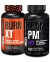 Jacked Factory Burn-XT Klinik olarak Termogenik Kilo Kaybı (60 Capsules) - Lean PM MAX Sleep Aid (120 Capsules) Appetite Suppression (180 Capsules)