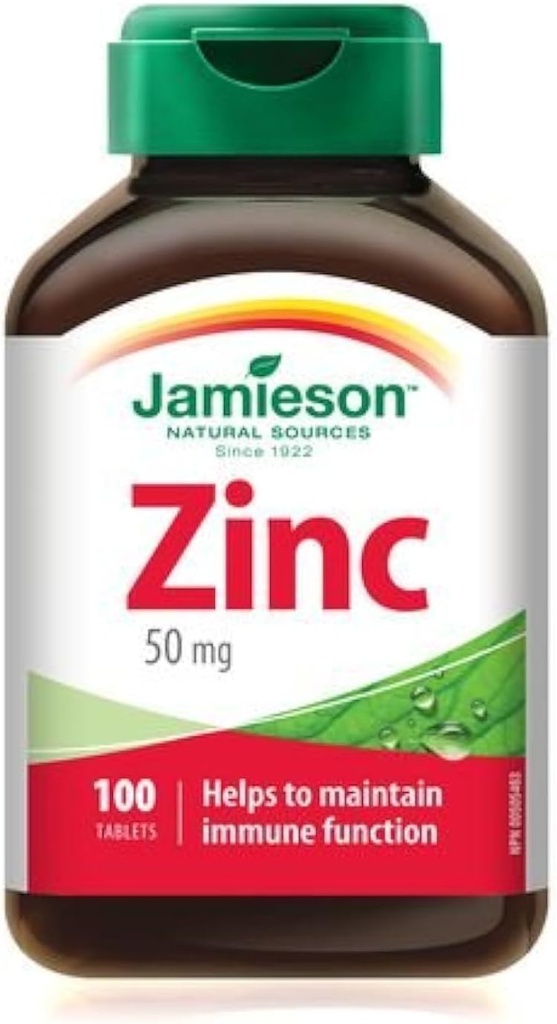 Jamieson çinko 50 mg, 100 Tablet