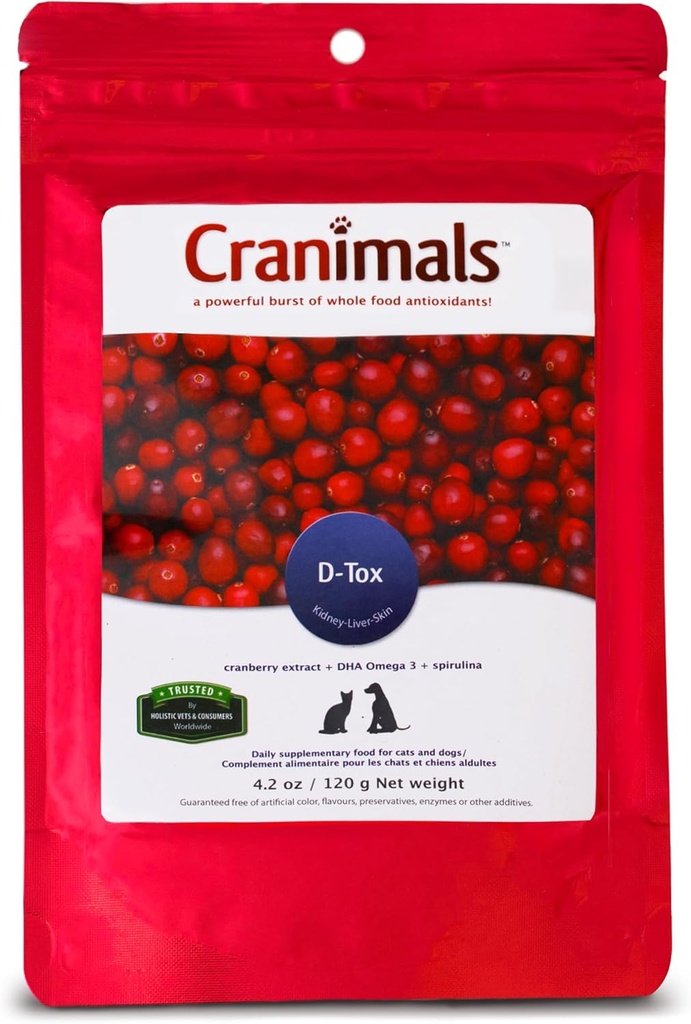 Cranimals D-Tox συμπλήρωμα για σκύλους, 4.2 oz