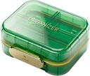 Küçük Seyahat Pill Organizer, 7 Karşılaştırma Pill Box, 1 Paket Günlük Portatif Pill Case to Holds, Small Pill Container for Pocketse Medicine Organizer | Green