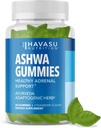 Stres ve Mood Desteği için Ashwagandha Gummies - Vegan, Calm & Relaxation için - Withania Somnifera For Advancedd Sleep Quality & Duygusal Denge - 1-Month Supply, Strawberry Flavor