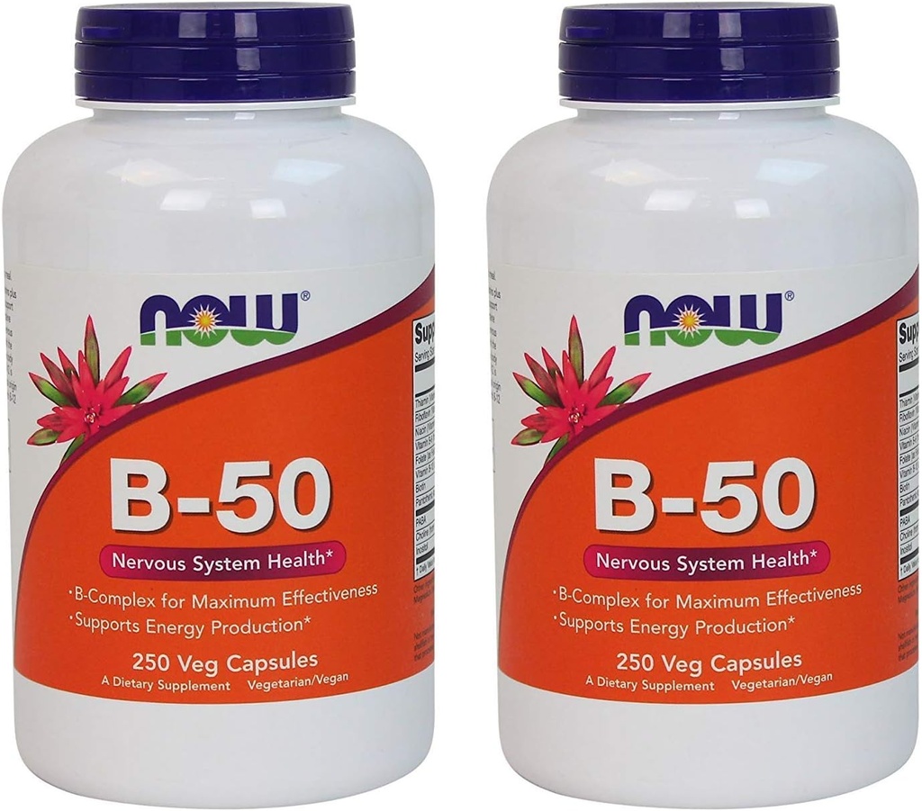 Şimdi Gıdalar, B-50, 250 Veg Capsules (pack of 2)