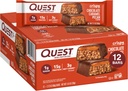 Quest Nutrition Crispy Chocolate Caramel Pecan Hero Protein Bar, 15g πρωτεΐνη, 1g ζάχαρη, 3g καθαρό υδατάνθρακες, χωρίς γλουτένη σνακ πρωτεΐνης, Keto φιλικό, 12 Count