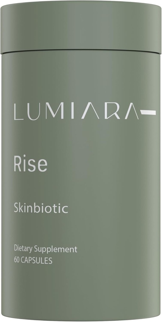 Lumiara Rise Skinbiyotik - Beauty Boosting, Gut Health Skin Supplement for Women of All Ages & Skin types - Kimyasal Free, Cruelty Free, Plantive Collagen ATM - ABD'de Yapılan 60 Capsules