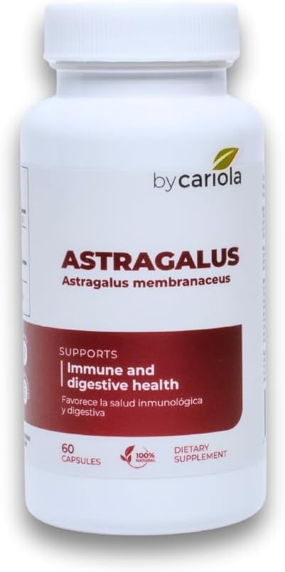 Astragalus Root Κάψουλες - Immune & Digestive Συμπλήρωμα Υποστήριξης - Φυσική Φόρμουλα, Ενισχύει την Ενέργεια, Βελτιώνει Digetion - Astragalus Membranaceus Extract - 60 Count (30 Services)